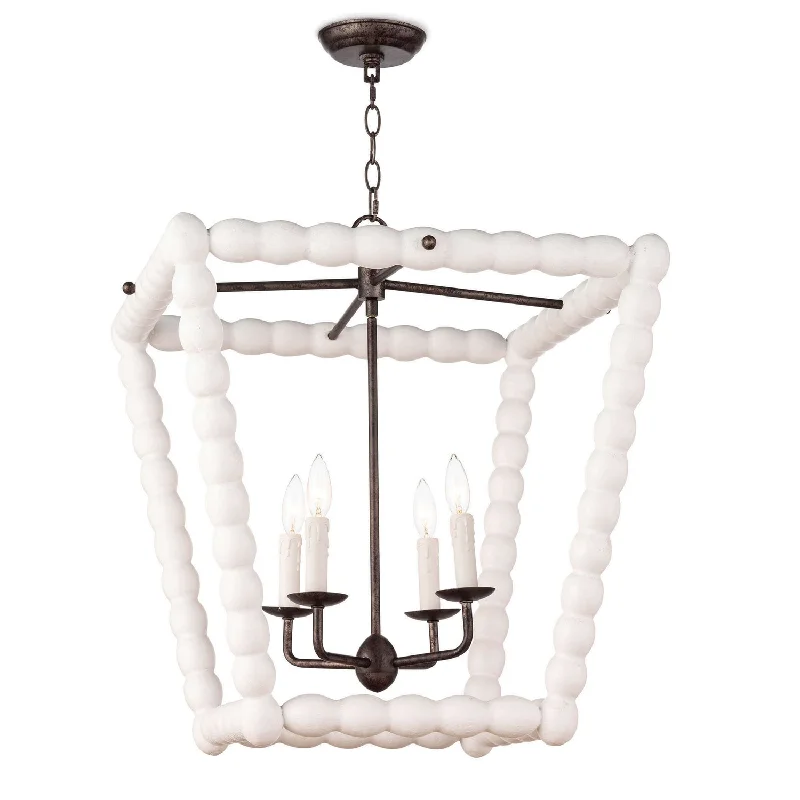Indian - Themed Ceiling Lights with Intricate Filigree and Mirror WorkRegina Andrew 16-1254WT Pendant Light - White Indian - Themed Ceiling Lights with Intricate Filigree and Mirror WorkRegina Andrew 16-1254WT Pendant Light - White