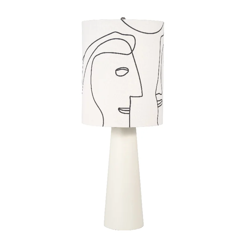 ceramic table lamps with hand painted designs for an artistic touchResin 33" Modern Pillar Table Lamp, White/ Kd ceramic table lamps with hand painted designs for an artistic touchResin 33" Modern Pillar Table Lamp, White/ Kd
