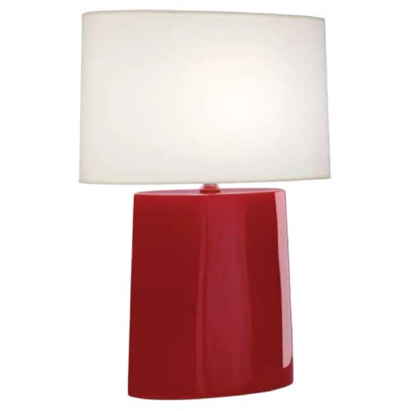 bohemian table lamps with colorful patterns for eclectic bedroomsRuby Red Victor Table Lamp