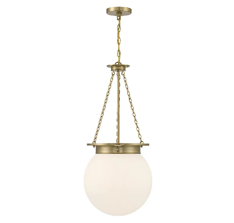 Crystal Ceiling Lights with High - Quality Swarovski CrystalsSavoy House Manor 7-3901-3-322 Pendant Light - Warm Brass