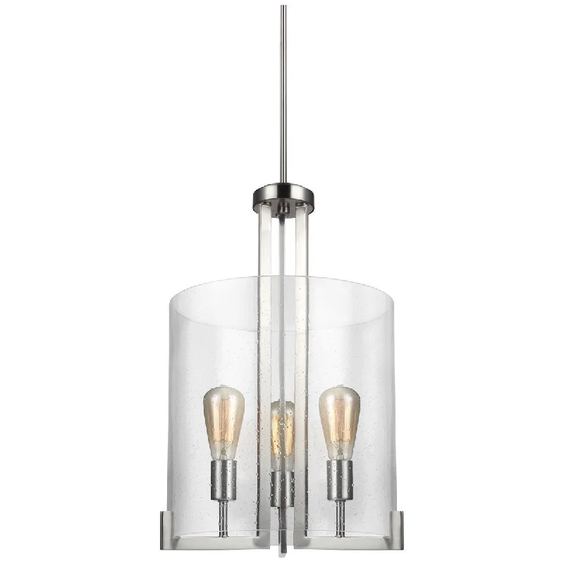 Chinese - Style Ceiling Lights with Red Lantern - Inspired DesignsSea Gull Lighting Dawes Three Light Hall Foyer Pendant