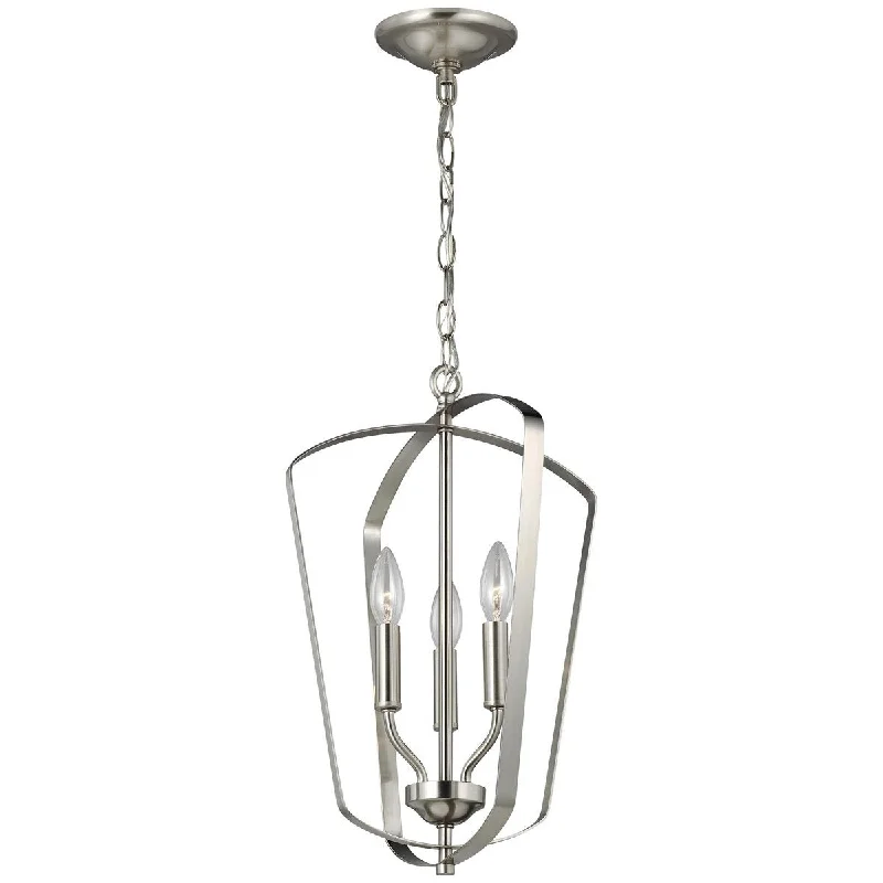 Tropical - Themed Ceiling Lights with Palm - Leaf Shapes and Rattan WrapsSea Gull Lighting Romee Small 3-Light Hall/Foyer Light Tropical - Themed Ceiling Lights with Palm - Leaf Shapes and Rattan WrapsSea Gull Lighting Romee Small 3-Light Hall/Foyer Light