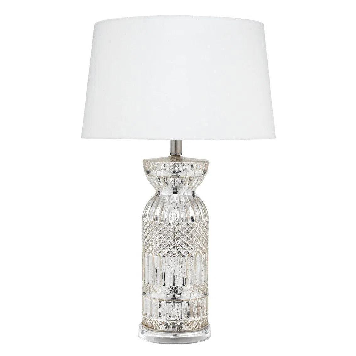crystal table lamps with dazzling prisms for a glamorous effectSilver Glass Acrylic Isla Table Lamp