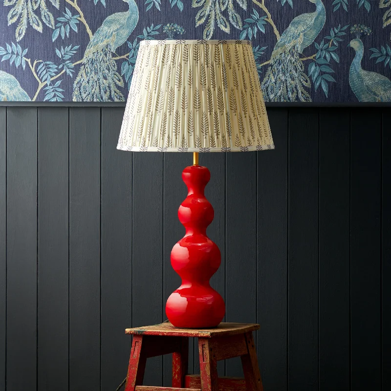bohemian table lamps with colorful patterns for eclectic bedroomsSmaller Wobster table lamp in red lacquered wood bohemian table lamps with colorful patterns for eclectic bedroomsSmaller Wobster table lamp in red lacquered wood