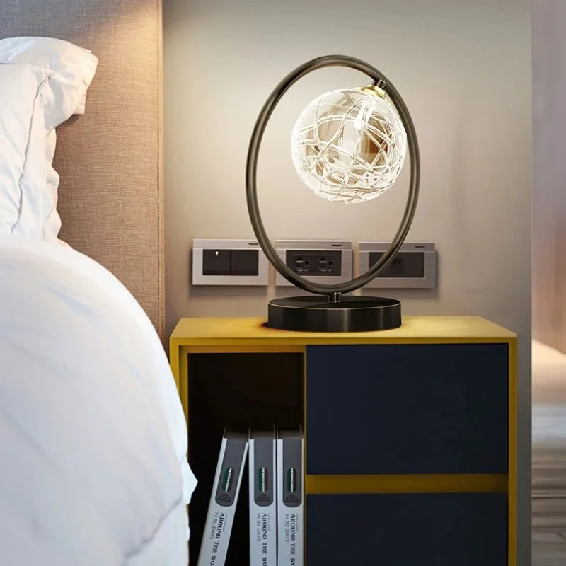 marble table lamps with a luxurious veined pattern for high end decorSolarae Table Lamp