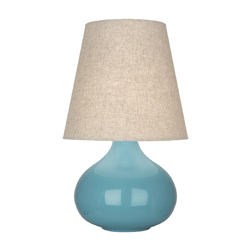 glass table lamps with a frosted surface for soft light diffusionSteel Blue June Accent Lamp