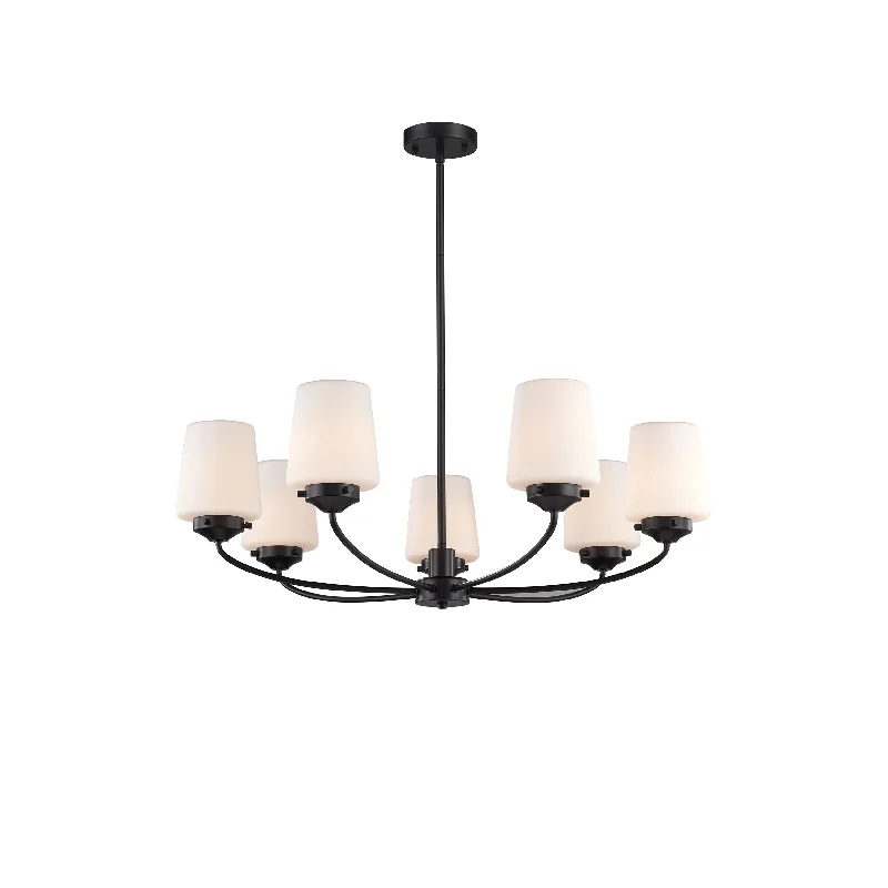 Art Deco Ceiling Lights with Geometric Patterns and Metallic FinishesStelle 7 Light Pendant 85x27cm
