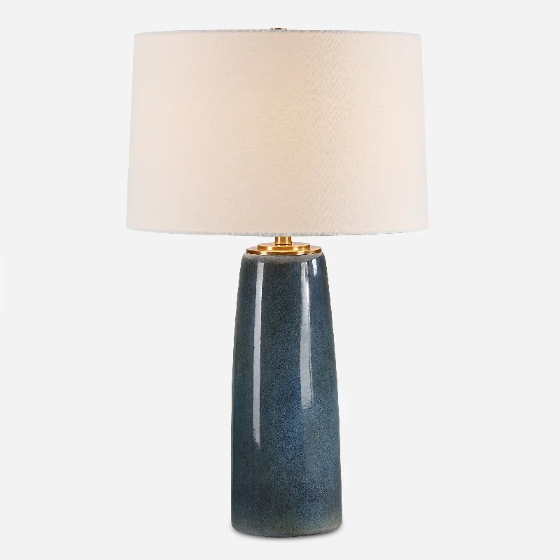gothic style table lamps with dark finishes for a mysterious lookSubmerged Deep Blue Table Lamp
