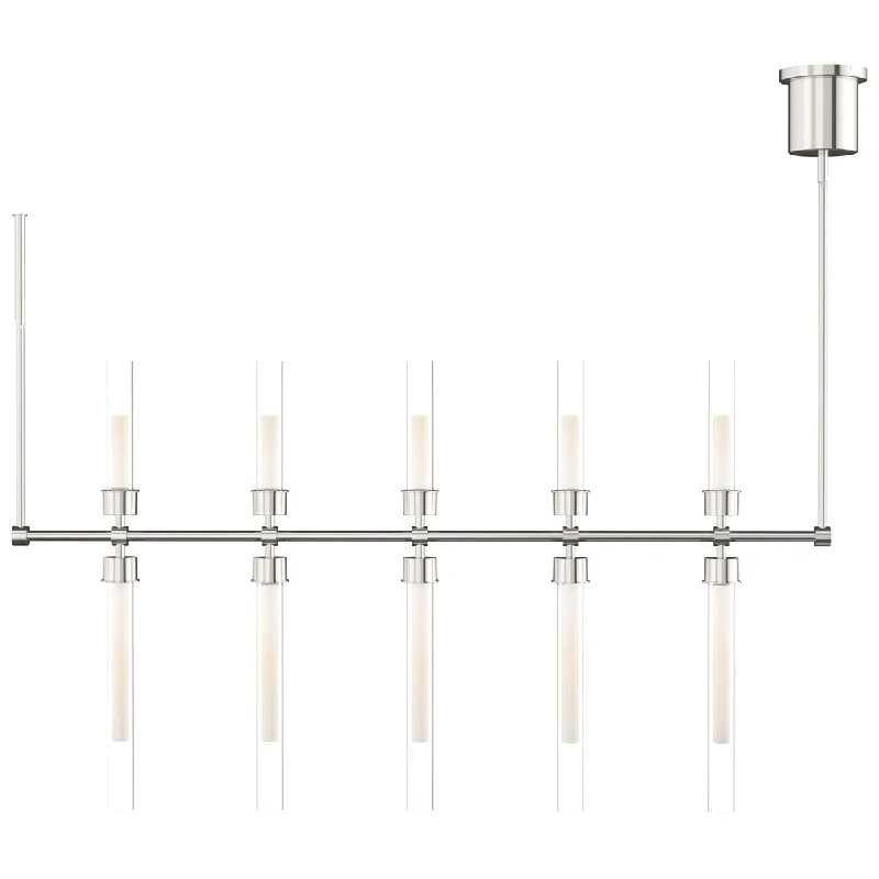 Chinese - Style Ceiling Lights with Red Lantern - Inspired DesignsTech Lighting Linger 48 Linear Suspension