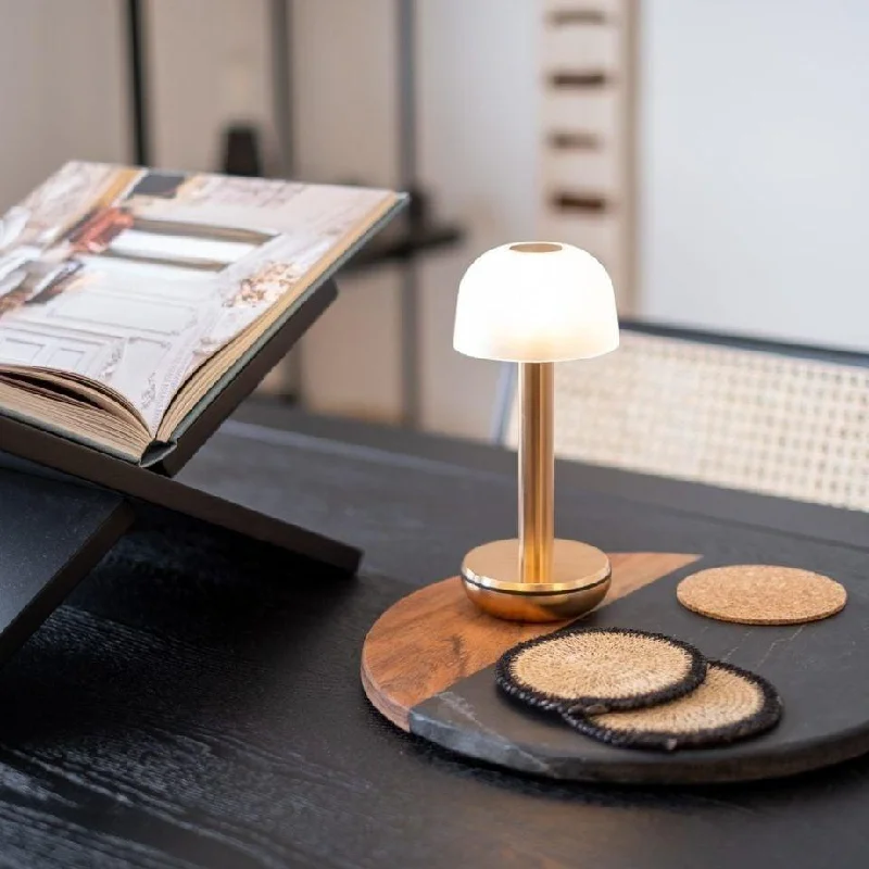 ceramic table lamps with hand painted designs for an artistic touchTWO Cordless Table Light - Gold & Frosted Glass ceramic table lamps with hand painted designs for an artistic touchTWO Cordless Table Light - Gold & Frosted Glass