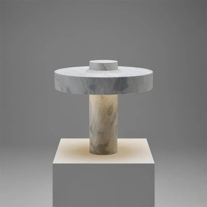 leather table lamps with a distressed texture for a rugged charmUmbrilith Table Lamp