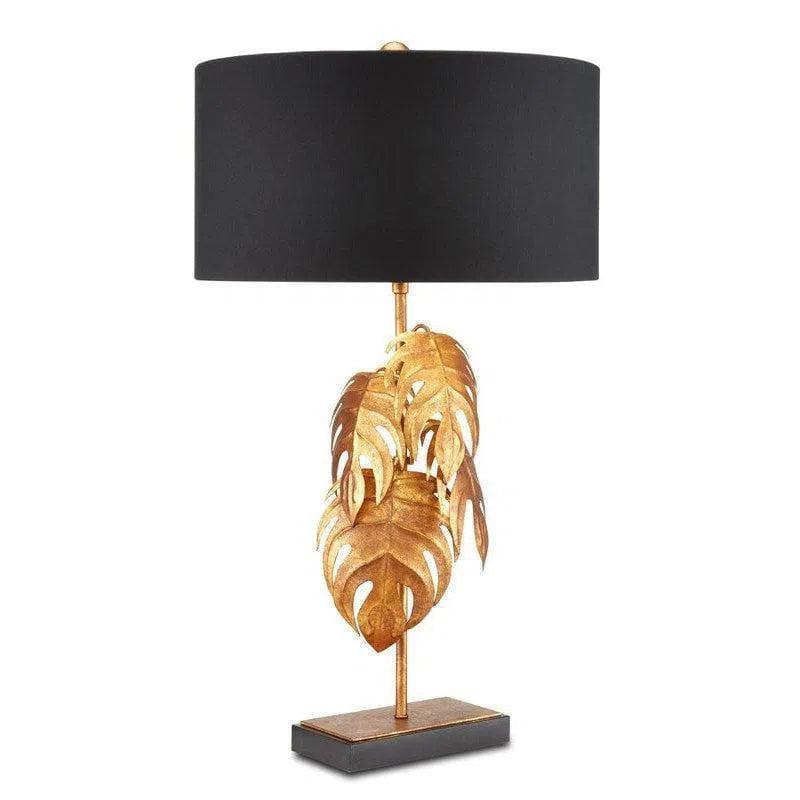 ceramic table lamps with hand painted designs for an artistic touchVintage Gold Irvin Table Lamp