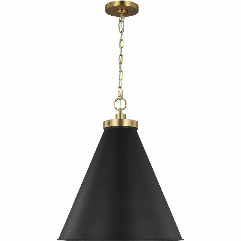 Industrial Style Ceiling Lights with Exposed Bulbs and Metal CagesWellfleet Cone Pendant